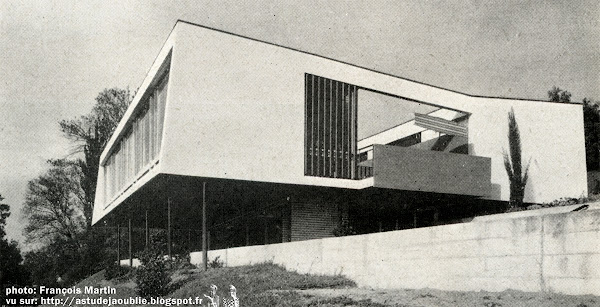 Cologny (Suisse) - Villa Francis Gaillard  Architectes: Francis Gaillard, André Gaillard, Maurice Cailler  Construction: 1954 - 1955 