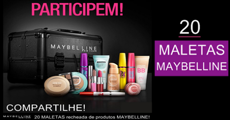 SORTEIO de 20 Maletas de Maquiagem Maybelline