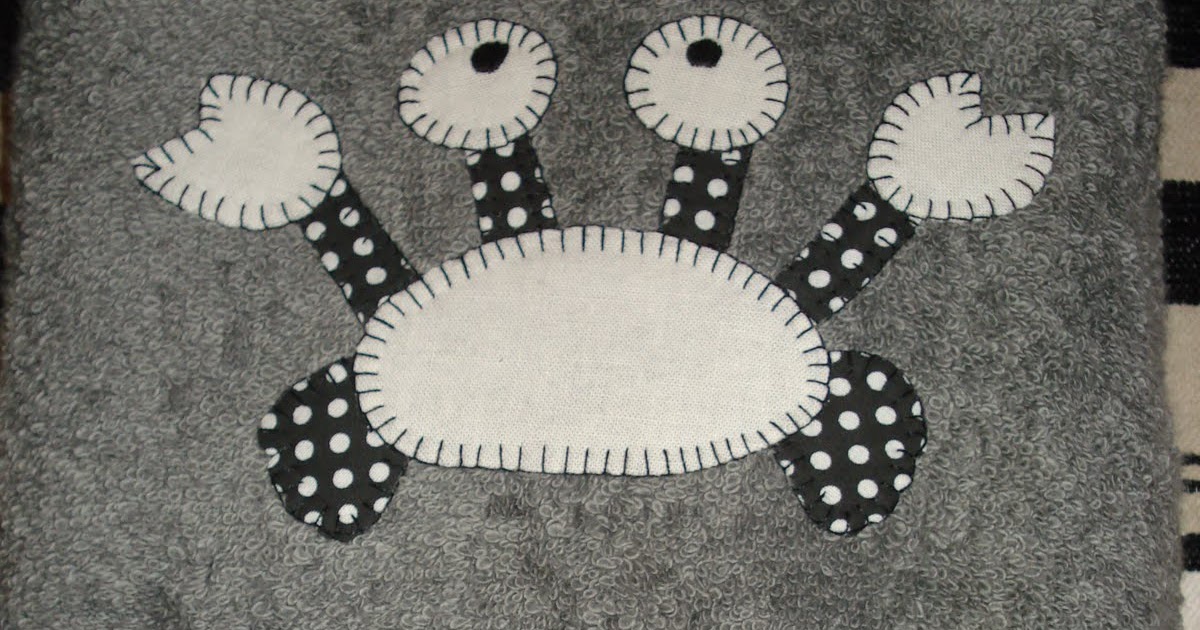 Mis labores : Toalla con cangrejo