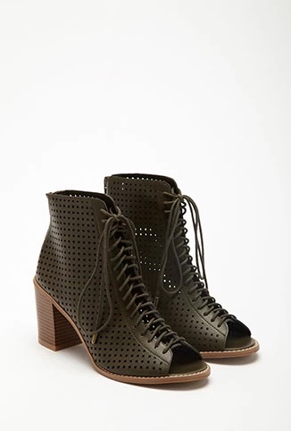Forever21 Lace Up Boots