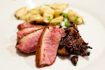 Roasted Liberty Duck Breast, Gnocchi, Green Garlic, Maitake