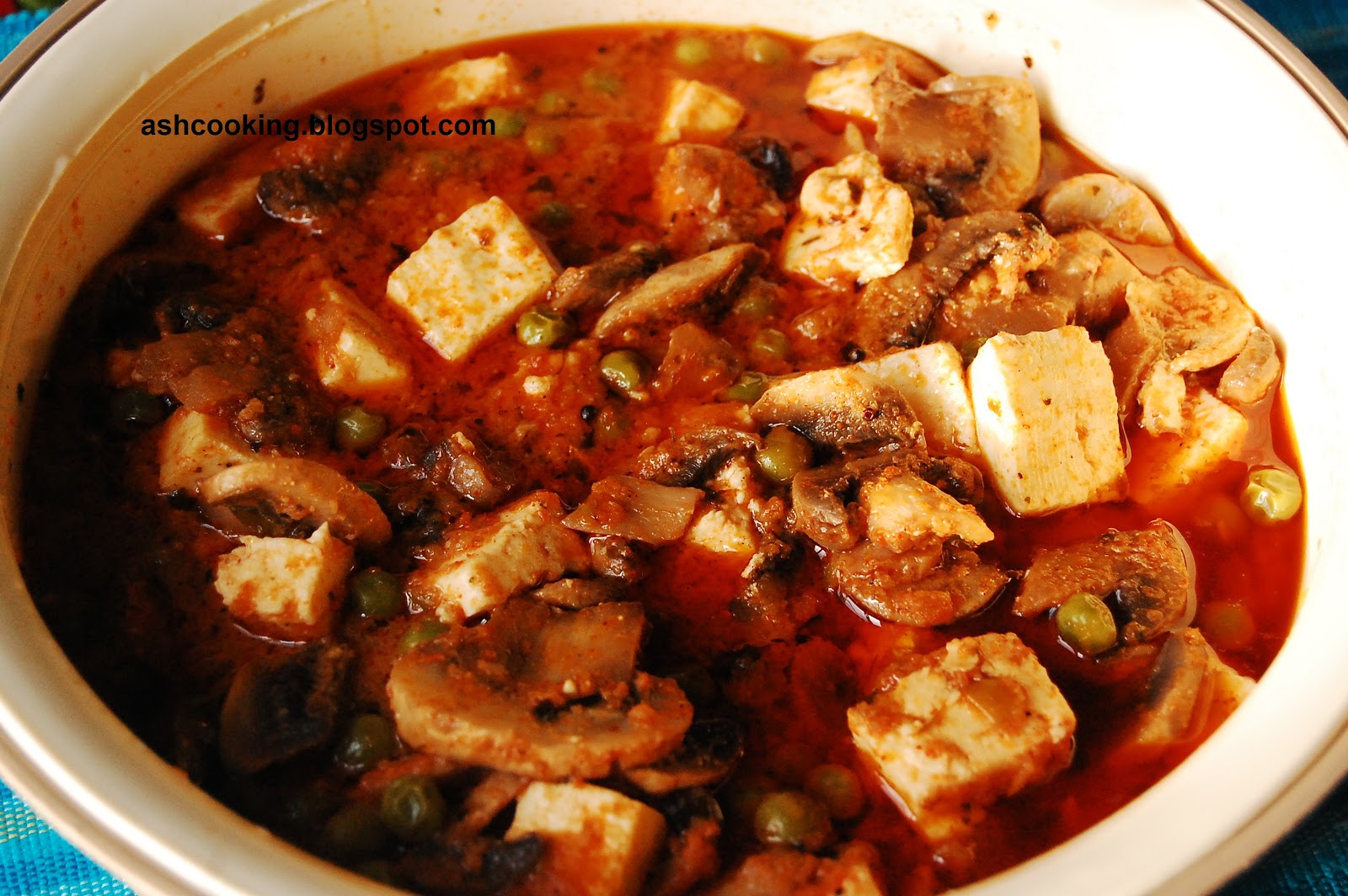 My Cookbook Mushroom Paneer Butter Masala