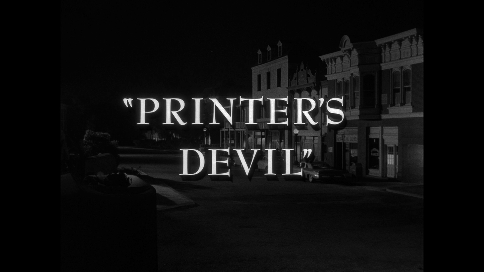 My Life in the Shadow of The Twilight Zone TZ Promo "Printer's Devil