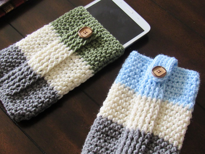 Customizable Tablet Case, Free Crochet Pattern for Father's Day