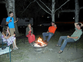 Campfire with friends in Minneapolis, Minnesota