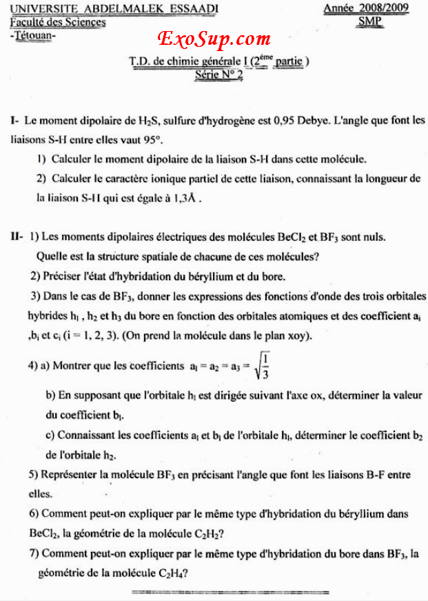 les liaisons chimiques exercices pdf