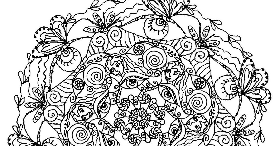 Advanced Mandala Coloring Pages