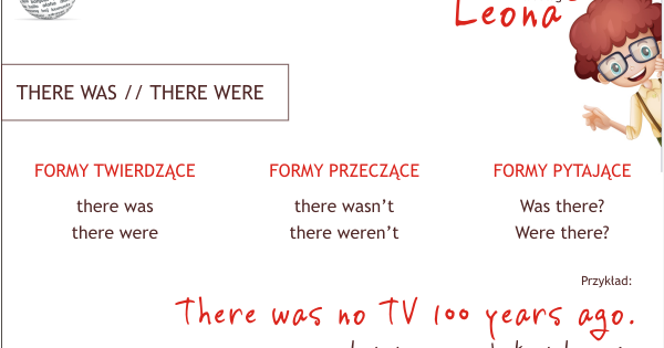 Gramatyka angielska według Leona : THERE WAS - THERE WERE - THERE WASN