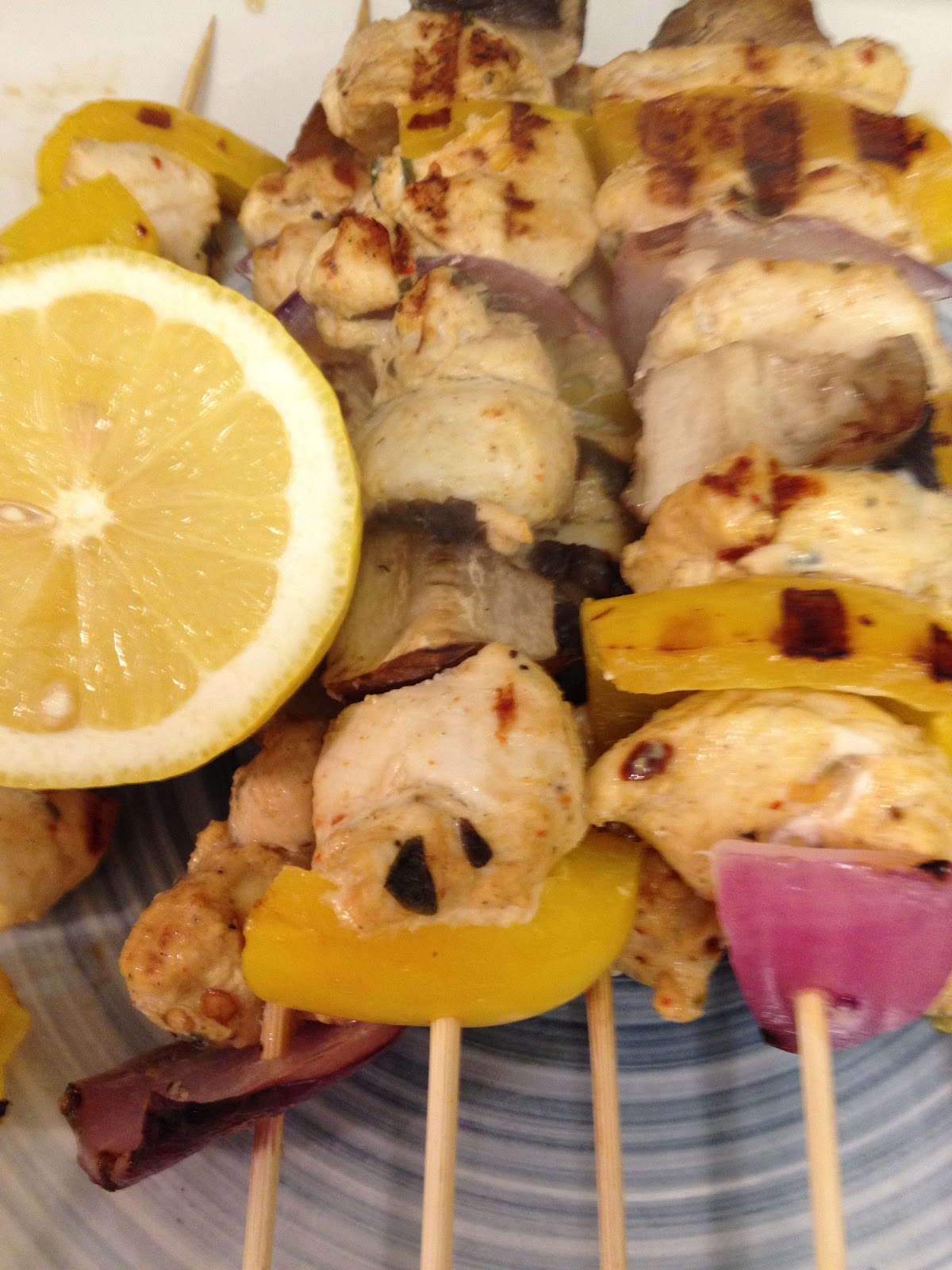 Little Italian Lady Mediterranean Chicken Skewers & Yogurt Sauce