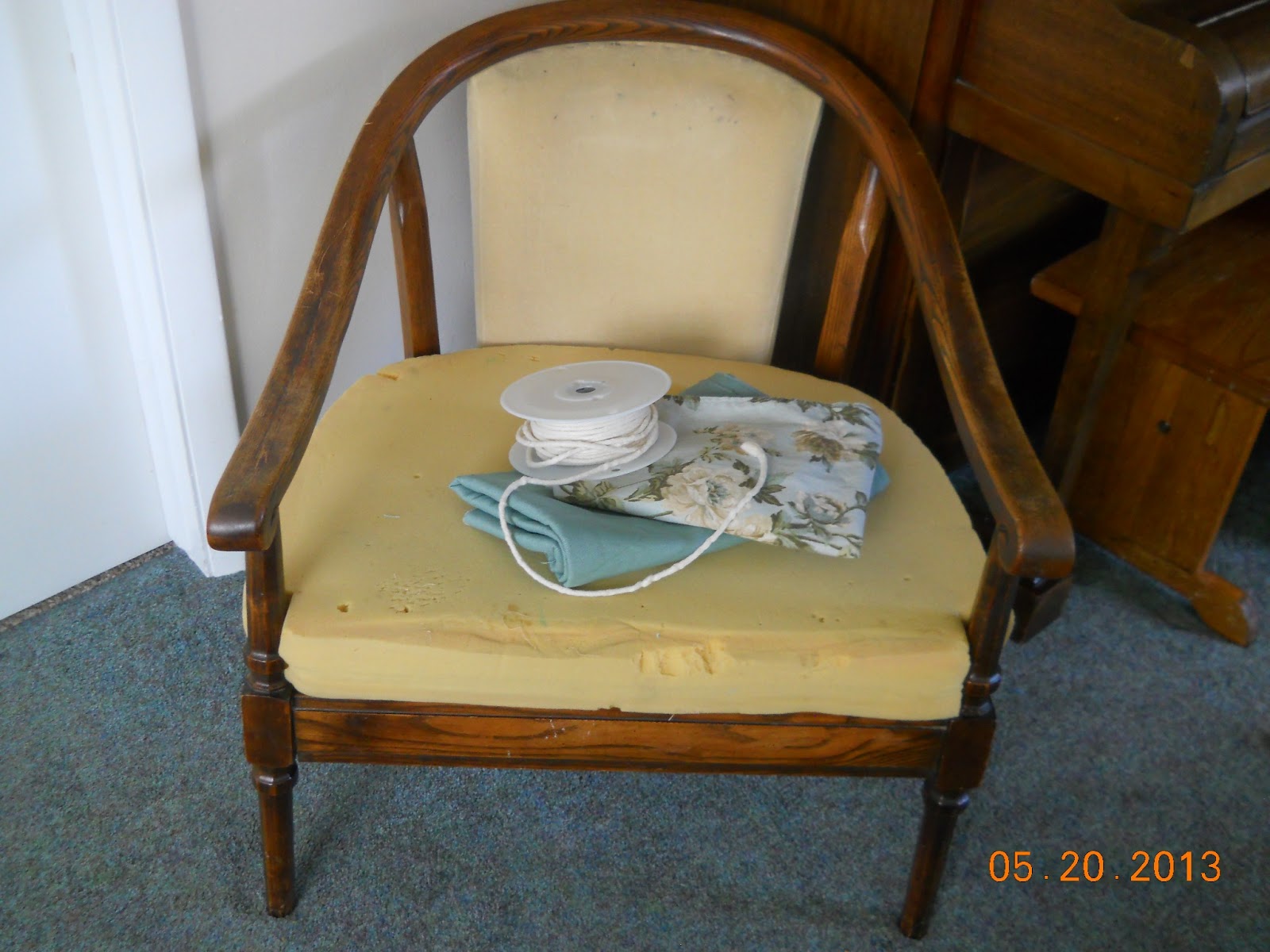 Company of 7 Designs SLIPCOVERS Barrel Chair Cushion and Upholstered Back