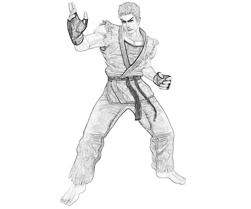 King of Fighters Ryo Sakazaki Skill Coloring Pages king-of-fighters-ryo-sakazaki-skill-coloring-pages