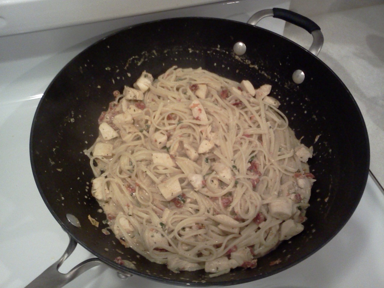 In the Kitchen With Courtney Skinny Cajun Chicken Linguine Alfredo