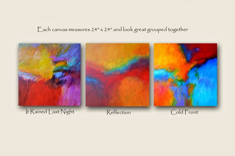 Filomena de Andrade Booth Cold Front Original Abstract Painting by