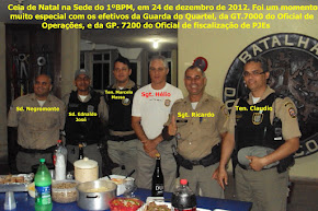 Ceia de natal no 1°bpm em 25/12/2012