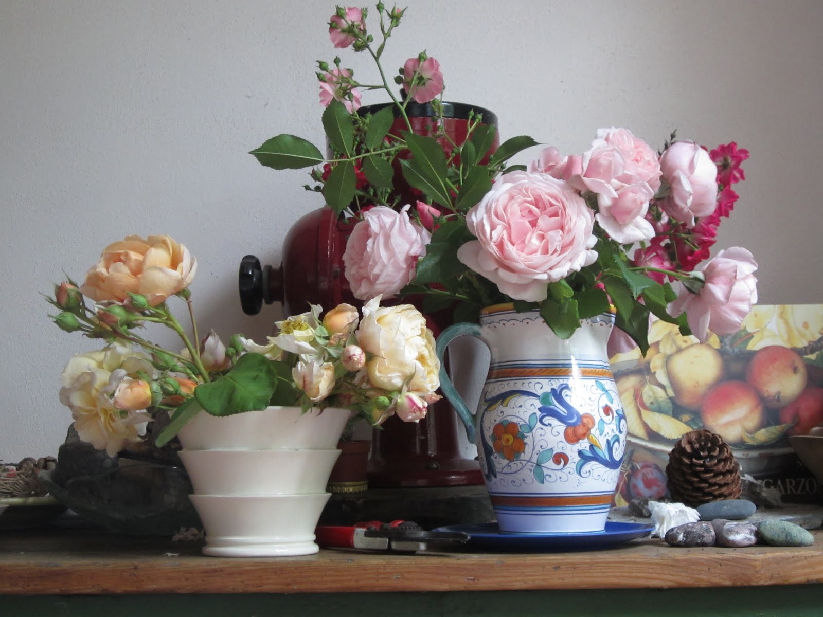 LACRIME Di ROSPO English Roses, Italian Vases