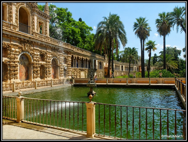 Séville Real Alcazar Jardins fontaine Palais