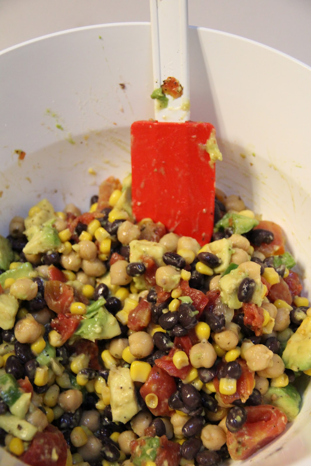 Cooking Cheap and Skinny Black Bean Avocado Salad