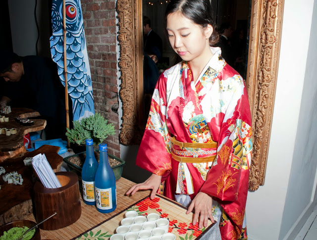 A sushi station at Gary's Lofts