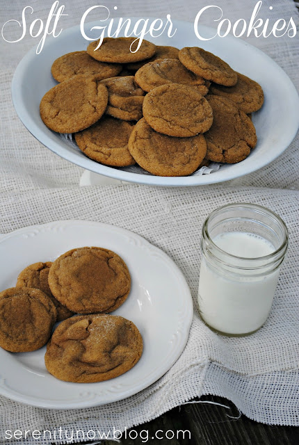 Soft Ginger Cookies, from Serenity Now