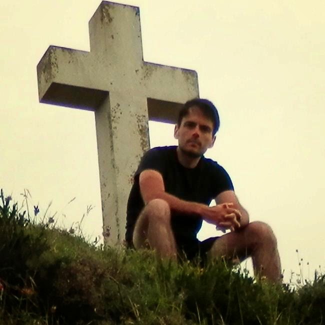 El autor del blog durante el Camino de Santiago