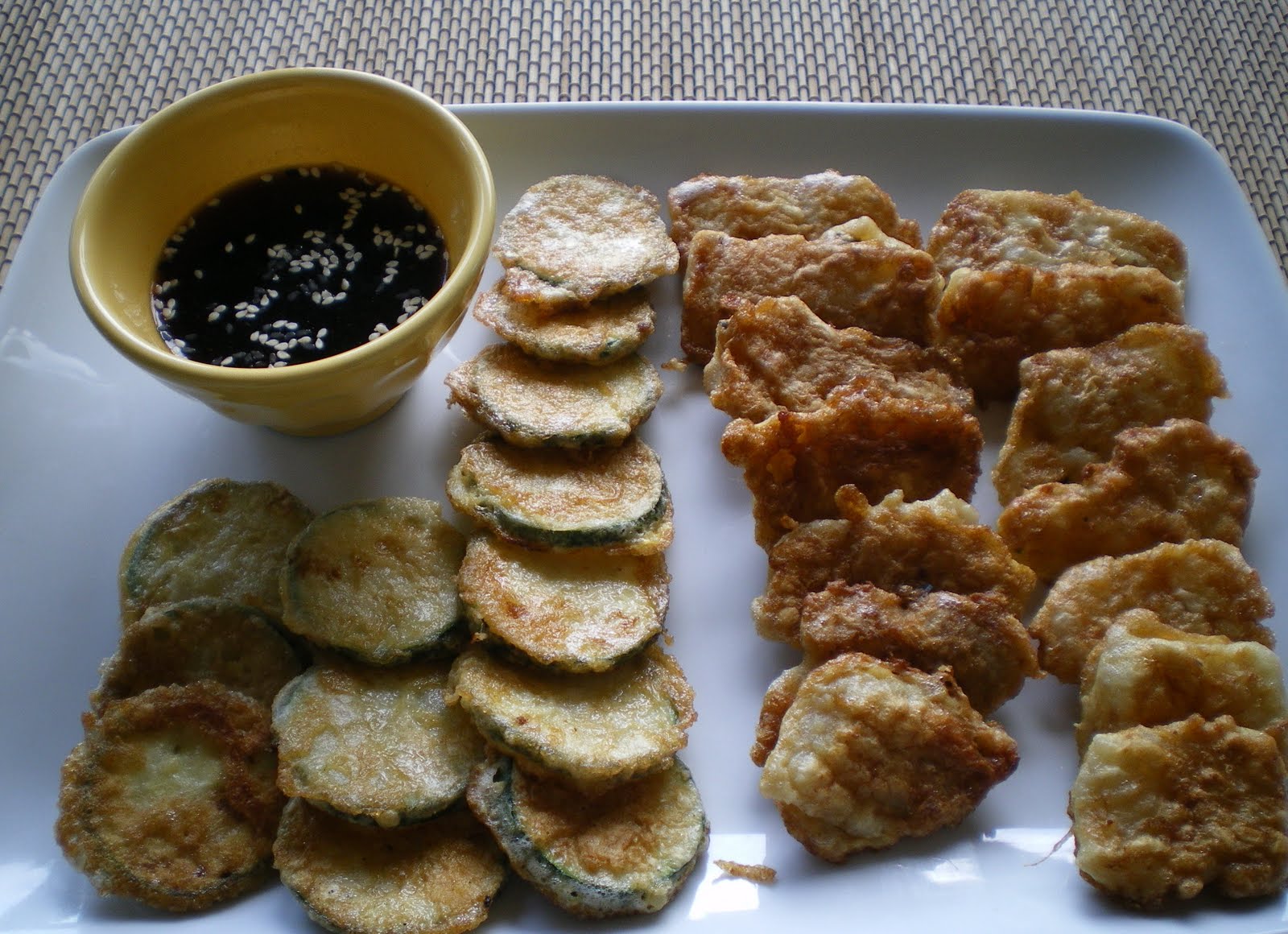 Shelly's Kitchen Korean PanFried Fish and Zucchini