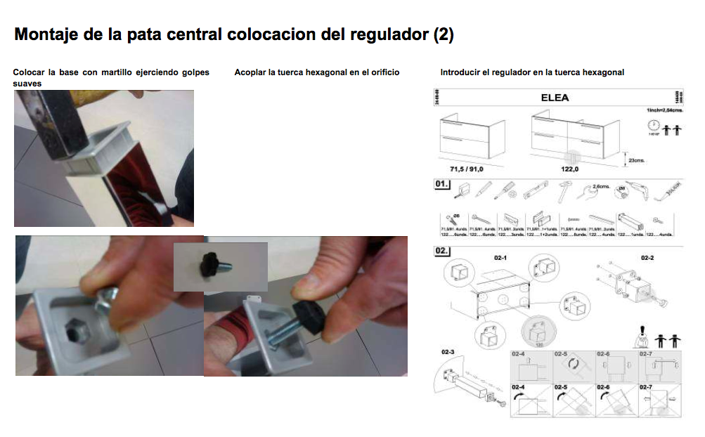 Baño con Ducha: Fotos del montaje de un mueble de baño Elea.