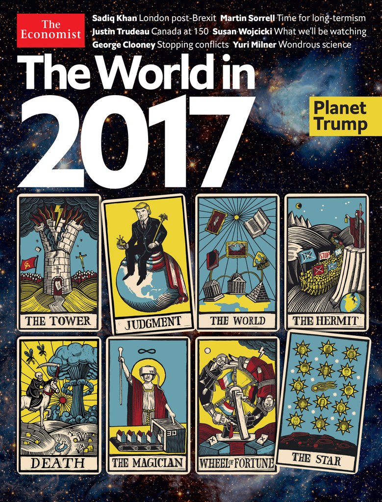 The Economist’s Donald Trump Tarot card cover True Freethinker