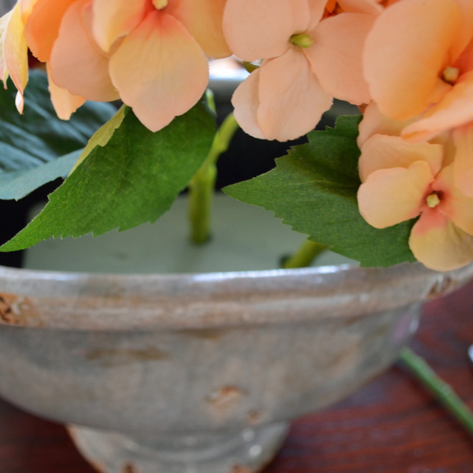 French Silver DIY Faux Flower Arrangement