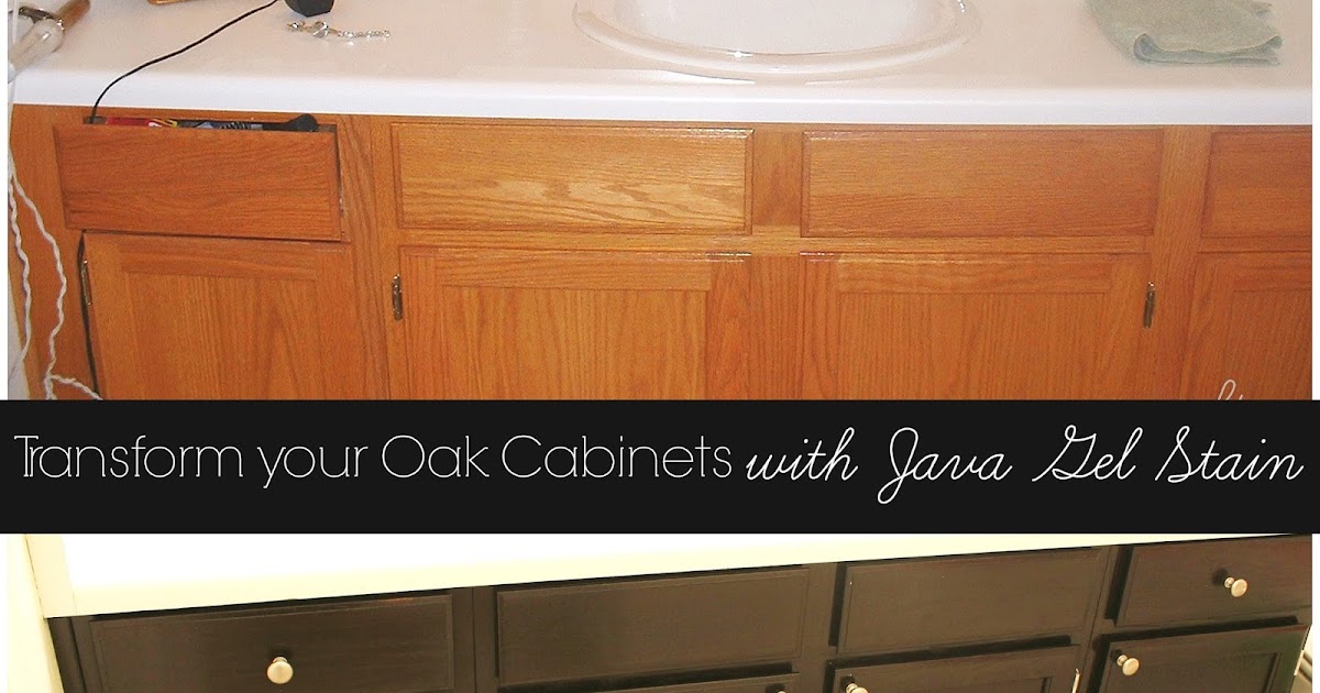 Transform your Golden Oak Cabinets with Java Gel Stain | Occasionally