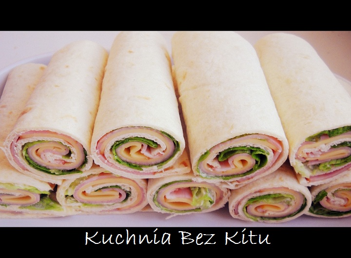 Kuchnia Bez Kitu Mini tortille z szynką, warzywami i serem żółtym