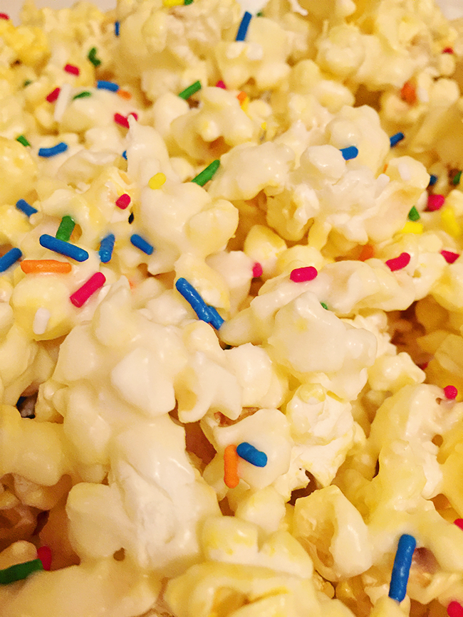 Cake Batter Confetti Popcorn Recipe Venus Trapped in Mars Dallas