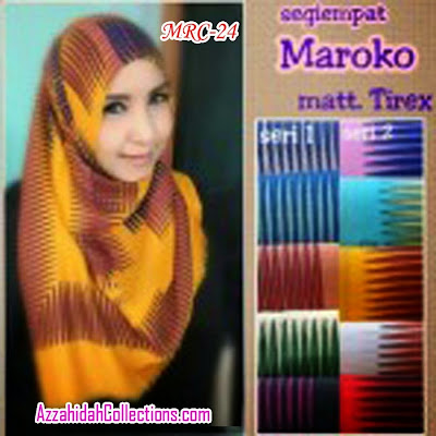 Jilbab Segi Empat Umama Scarf Marocco - www.azzahidahcollections.com