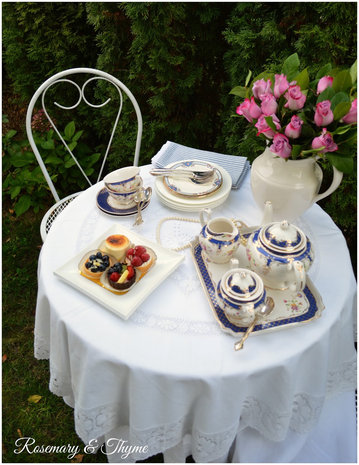 Rosemary & Thyme Last Afternoon Tea In The Garden