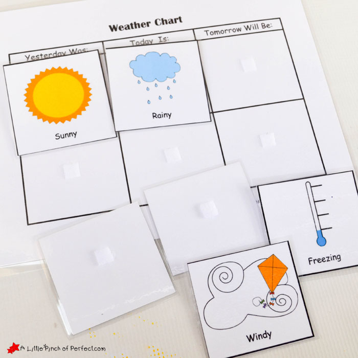 Weather Chart For Kindergarten
