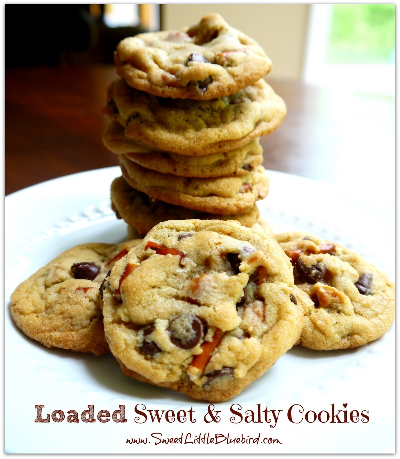Loaded Sweet & Salty Cookies Sweet Little Bluebird