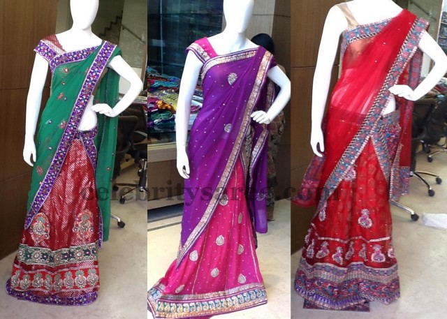 Affordable Silk Designer Half Sarees