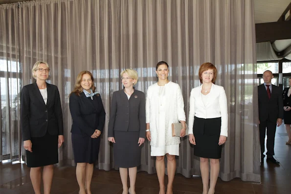 Crown Princess Victoria of Sweden visited the Latvia for participate in the opening ceremony of the VI Annual Forum of the EU Strategy for the Baltic Sea Region