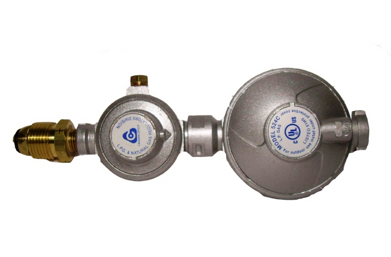 Outdoor Kitchen Propane Two Stage Regulator, Drop In Side Burner And