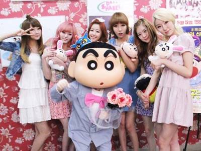 Dal Shabet e Shin-Chan