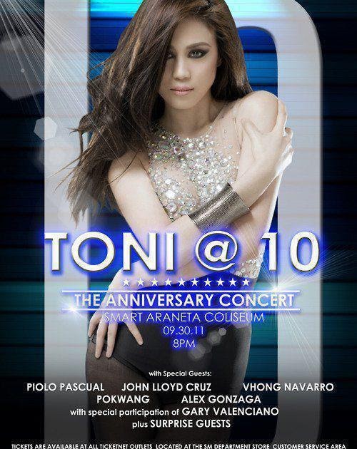 Toni Gonzaga set to stage 10th anniversary concert in Mind