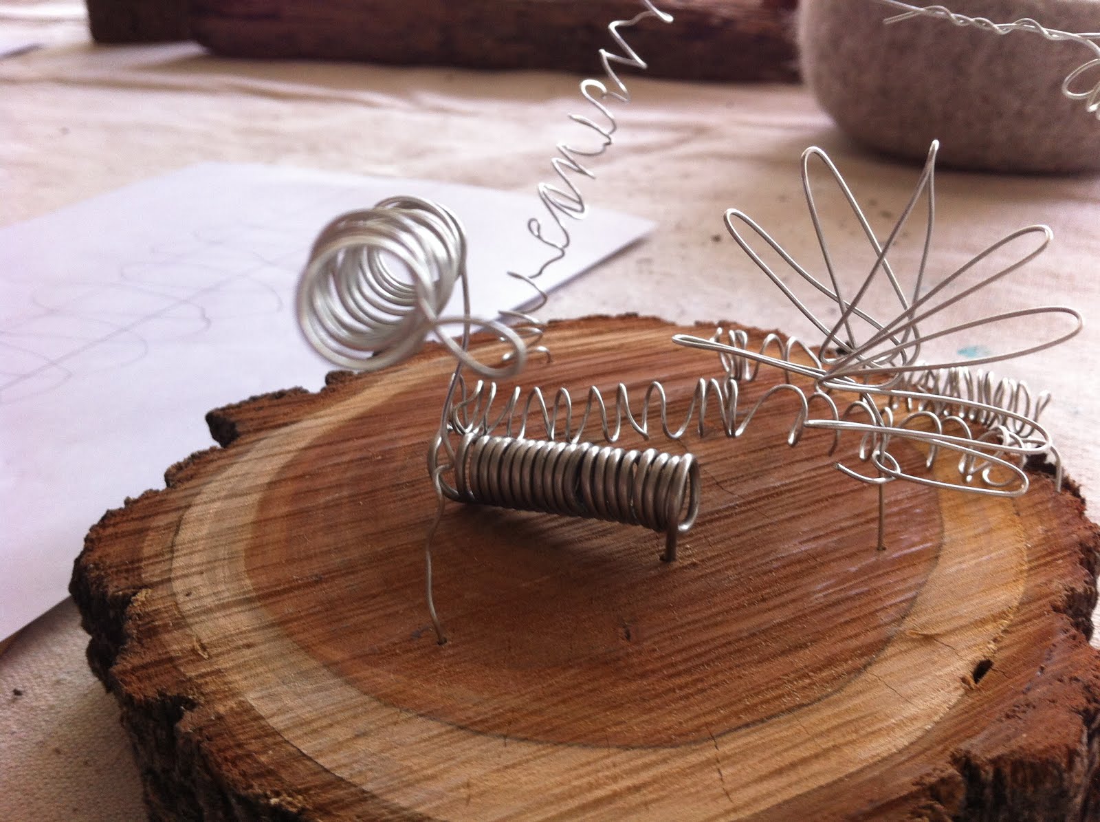 weave+wonder holiday class wrap up III * wire sculpture
