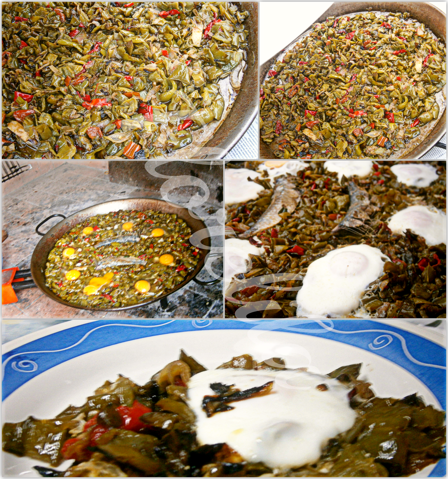 Florelila, recetas y aficiones. Pimientada y gachamiga.