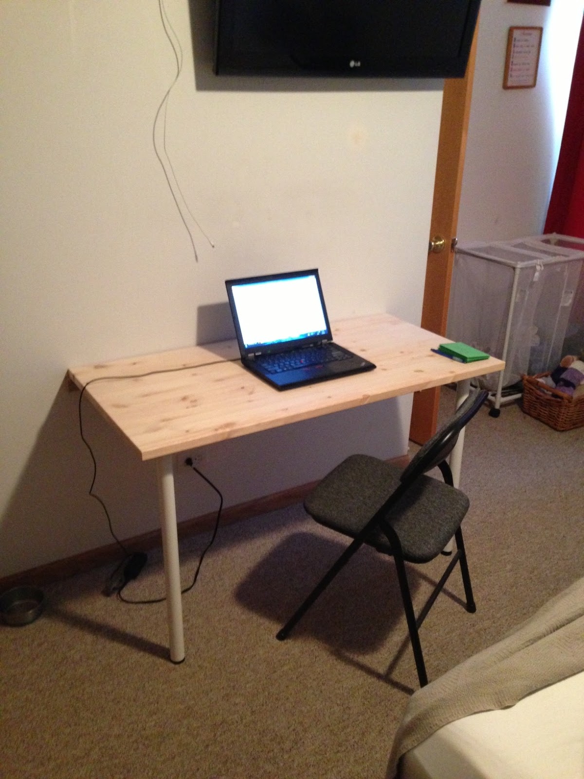 Bill S Fold Down Wall Mounted Desk How To Build A Wall Mounted