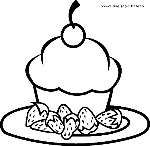 Cupcake Pictures To Color