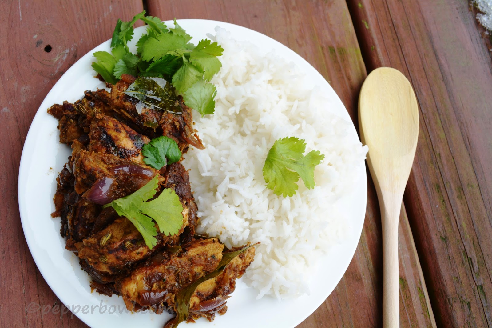 Chicken Breast with Fresh Coriander Leaves