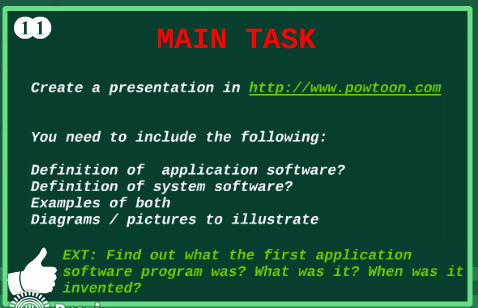 List ten examples of presentation package picture