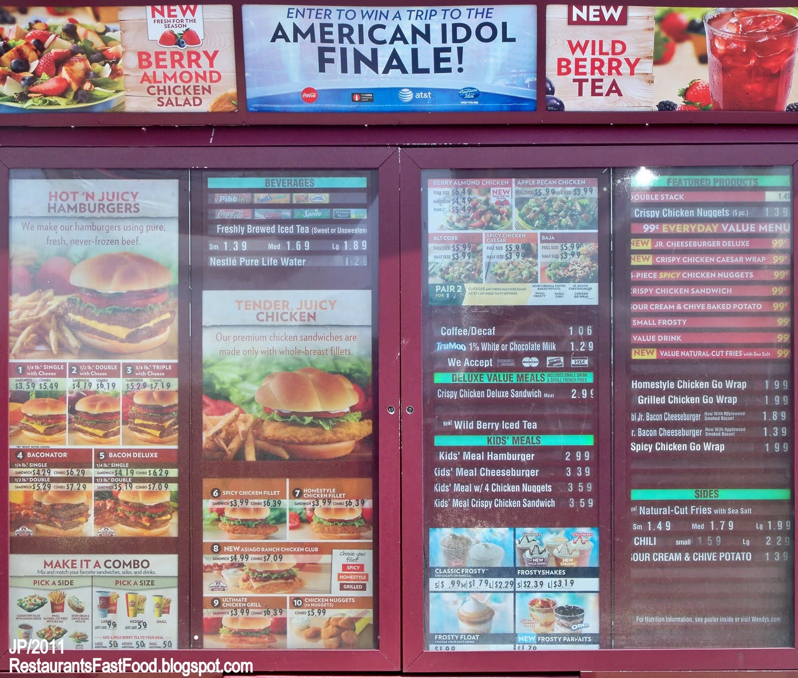 Menu Sign