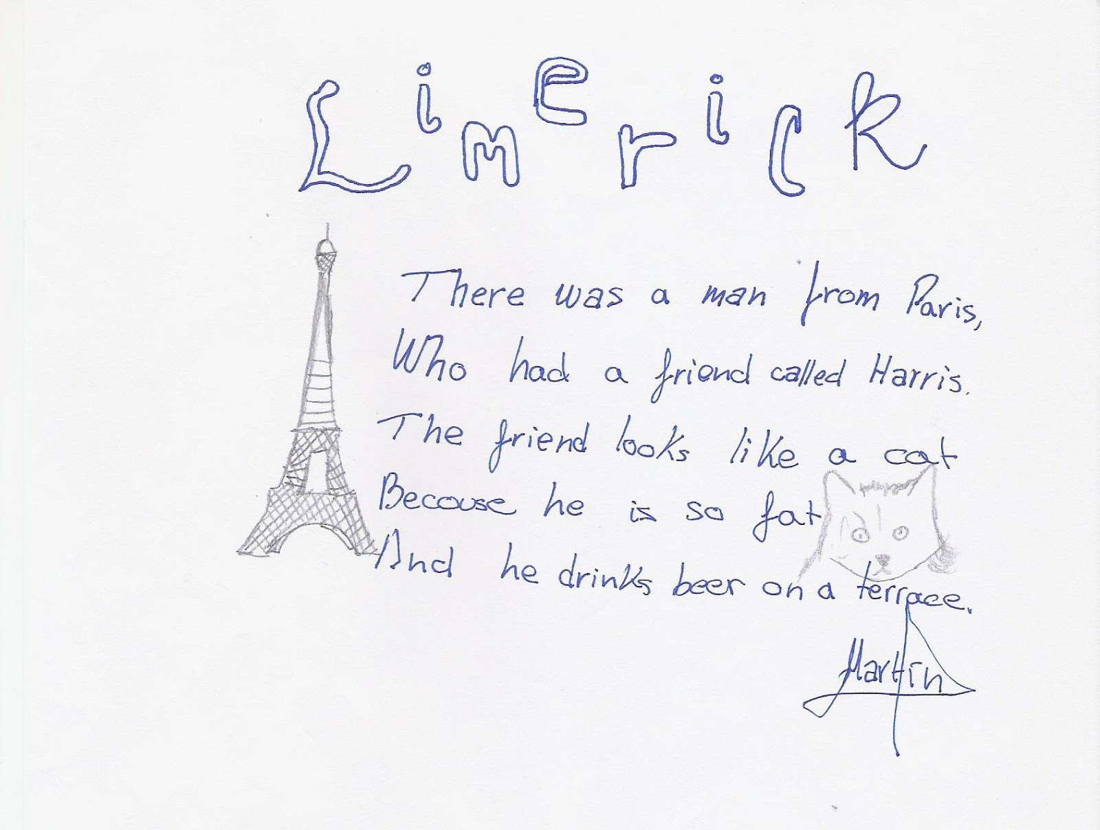 We Love English Ceip Abencerrajes Limericks