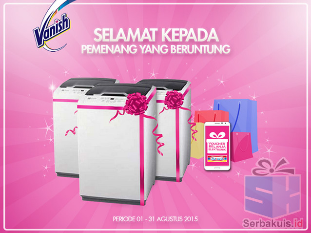 Pemenang Undian Vanish Gebyar 100 Mesin Cuci 2015 Pemenang Undian Vanish Gebyar 100 Mesin Cuci 2015