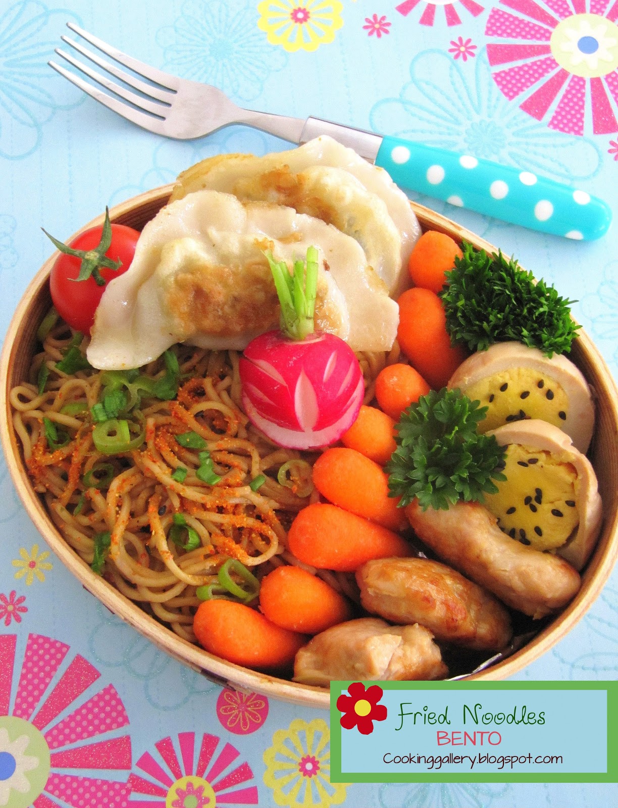 Fried Noodles Bento Cooking Gallery